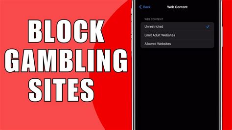 I want to block gambling applications on  .